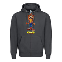 Smoke Crash Bandicoot  Yo Yo Zipper Hoodie - StudioElite