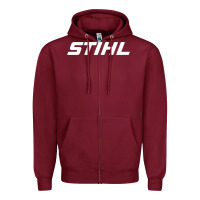 Burgundy stihl Zipper Hoodie - StudioElite
