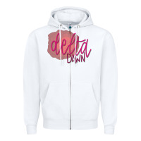 White Delta Dawn Classic Zipper Hoodie - StudioElite
