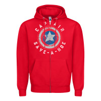 Red Captain Save-A-Hoe Vintage Funny Retro Zipper Hoodie - StudioElite