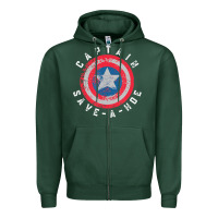 Sports Green Captain Save-A-Hoe Vintage Funny Retro Zipper Hoodie - StudioElite