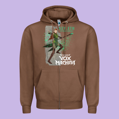 The Legend Of Vox Machina Keyleth Long Sleeve T Sh Zipper Hoodie Designed By Studioelite