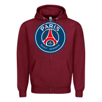 Burgundy the-paris-saint-germain-pen Zipper Hoodie - StudioElite