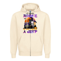 Sandshell my broom broke so now i drive a j.e.e.p witch halloween t shirt Zipper Hoodie - StudioElite