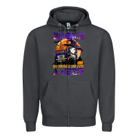 Smoke my broom broke so now i drive a j.e.e.p witch halloween t shirt Zipper Hoodie - StudioElite