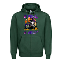 Sports Green my broom broke so now i drive a j.e.e.p witch halloween t shirt Zipper Hoodie - StudioElite