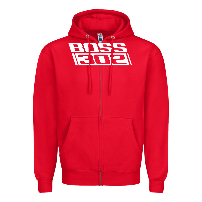 Boss 302 (white) Zipper Hoodie by StudioElite | Teevron