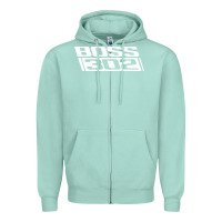 Seafoam boss 302 (white) Zipper Hoodie - StudioElite