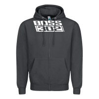 Smoke boss 302 (white) Zipper Hoodie - StudioElite