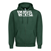 Sports Green boss 302 (white) Zipper Hoodie - StudioElite