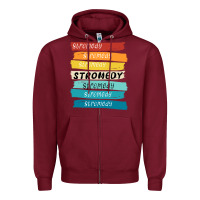 Burgundy stromedy Zipper Hoodie - StudioElite