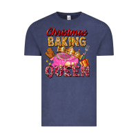 Vintage Denim christmas baking queen Vintage Tee - FaDigitalArtStudio