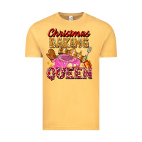 Vintage Mustard christmas baking queen Vintage Tee - FaDigitalArtStudio