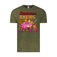 Vintage Olive christmas baking queen Vintage Tee - FaDigitalArtStudio