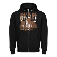 Black okapi t  shirt wildlife okapi lover africa safari zoo animal okapi t Zipper Hoodie - StudioElite