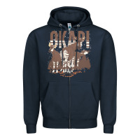 Navy okapi t  shirt wildlife okapi lover africa safari zoo animal okapi t Zipper Hoodie - StudioElite