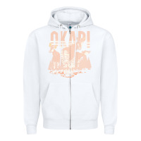 White okapi t  shirt wildlife okapi lover africa safari zoo animal okapi t Zipper Hoodie - StudioElite