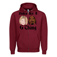 Burgundy Snoop And Martha G Thang Perfect Gift Zipper Hoodie - StudioElite