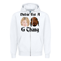 White Snoop And Martha G Thang Perfect Gift Zipper Hoodie - StudioElite