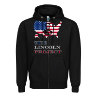 Black the lincoln project save usa abraham lincoln american flag t shirt Zipper Hoodie - StudioElite