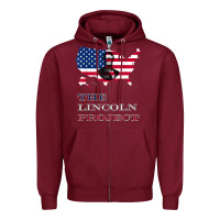 Burgundy the lincoln project save usa abraham lincoln american flag t shirt Zipper Hoodie - StudioElite