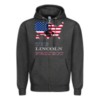 Charcoal Heather the lincoln project save usa abraham lincoln american flag t shirt Zipper Hoodie - StudioElite