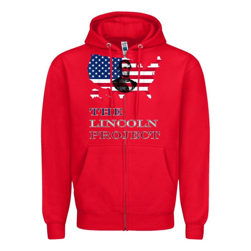 The Lincoln Project Save Usa Abraham Lincoln American Flag T Shirt Zipper Hoodie by StudioElite | Teevron