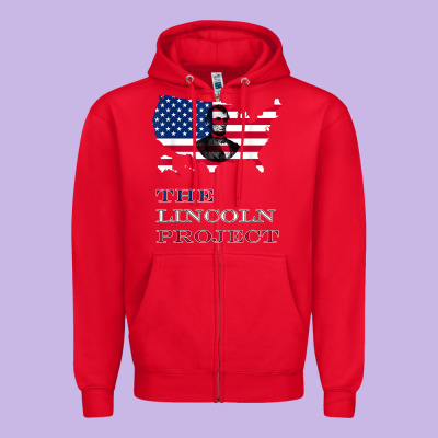 The Lincoln Project Save Usa Abraham Lincoln American Flag T Shirt Zipper Hoodie Designed By Studioelite