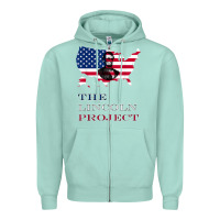 Seafoam the lincoln project save usa abraham lincoln american flag t shirt Zipper Hoodie - StudioElite