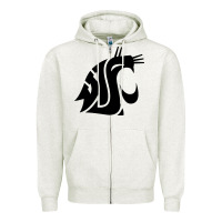 Oatmeal Heather washington state cougars football Zipper Hoodie - StudioElite