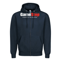 Navy GameStop Zipper Hoodie - StudioElite