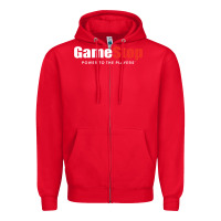 Red GameStop Zipper Hoodie - StudioElite