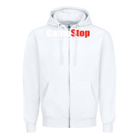White GameStop Zipper Hoodie - StudioElite