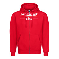 Red president abraham lincoln campaign honest abe gift t shirt Zipper Hoodie - StudioElite