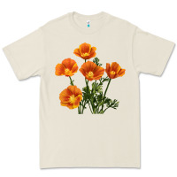 Bone California Poppy Flower Premium Tee - RanaPortraitStore