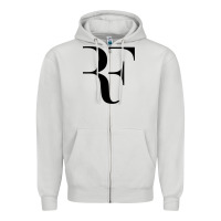Dove Grey federer rf Zipper Hoodie - StudioElite