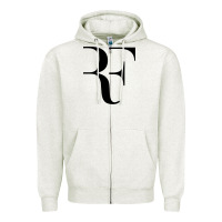 Oatmeal Heather federer rf Zipper Hoodie - StudioElite