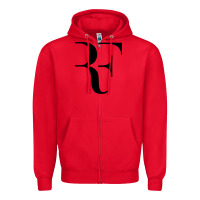 Red federer rf Zipper Hoodie - StudioElite