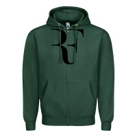 Sports Green federer rf Zipper Hoodie - StudioElite