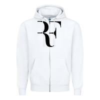 White federer rf Zipper Hoodie - StudioElite
