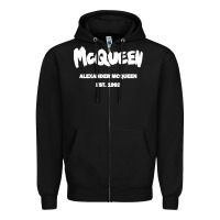 Black Alexander Mcqueen Classic Zipper Hoodie - StudioElite