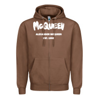 Chestnut Alexander Mcqueen Classic Zipper Hoodie - StudioElite