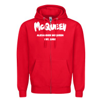 Red Alexander Mcqueen Classic Zipper Hoodie - StudioElite