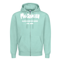 Seafoam Alexander Mcqueen Classic Zipper Hoodie - StudioElite