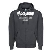 Smoke Alexander Mcqueen Classic Zipper Hoodie - StudioElite