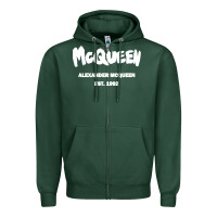Sports Green Alexander Mcqueen Classic Zipper Hoodie - StudioElite