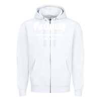 White Alexander Mcqueen Classic Zipper Hoodie - StudioElite