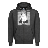 Charcoal Heather no i don't listen to music because it fuckking suckks t shirt Zipper Hoodie - StudioElite