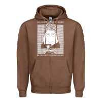 Chestnut no i don't listen to music because it fuckking suckks t shirt Zipper Hoodie - StudioElite