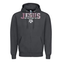 Smoke Texas A&m Aggies Jesus - Had 12 Men - Patterned Zipper Hoodie - PixelFlow